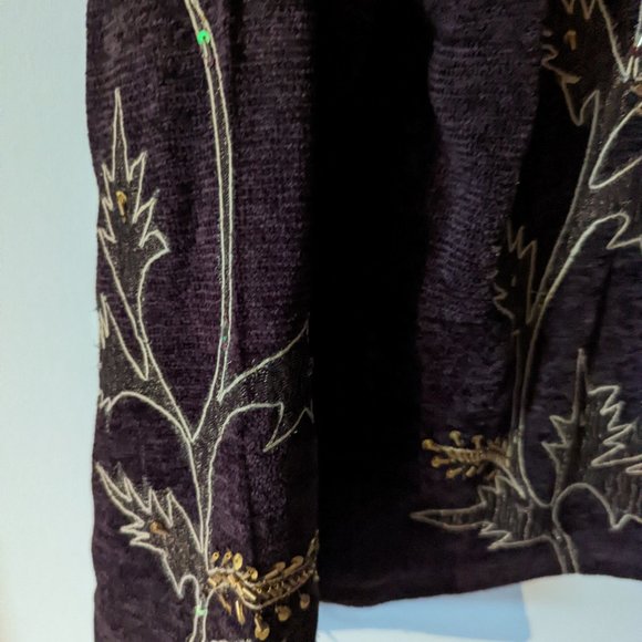 Stunning brown jacket with sparkly embellishments - Picture 2 of 4